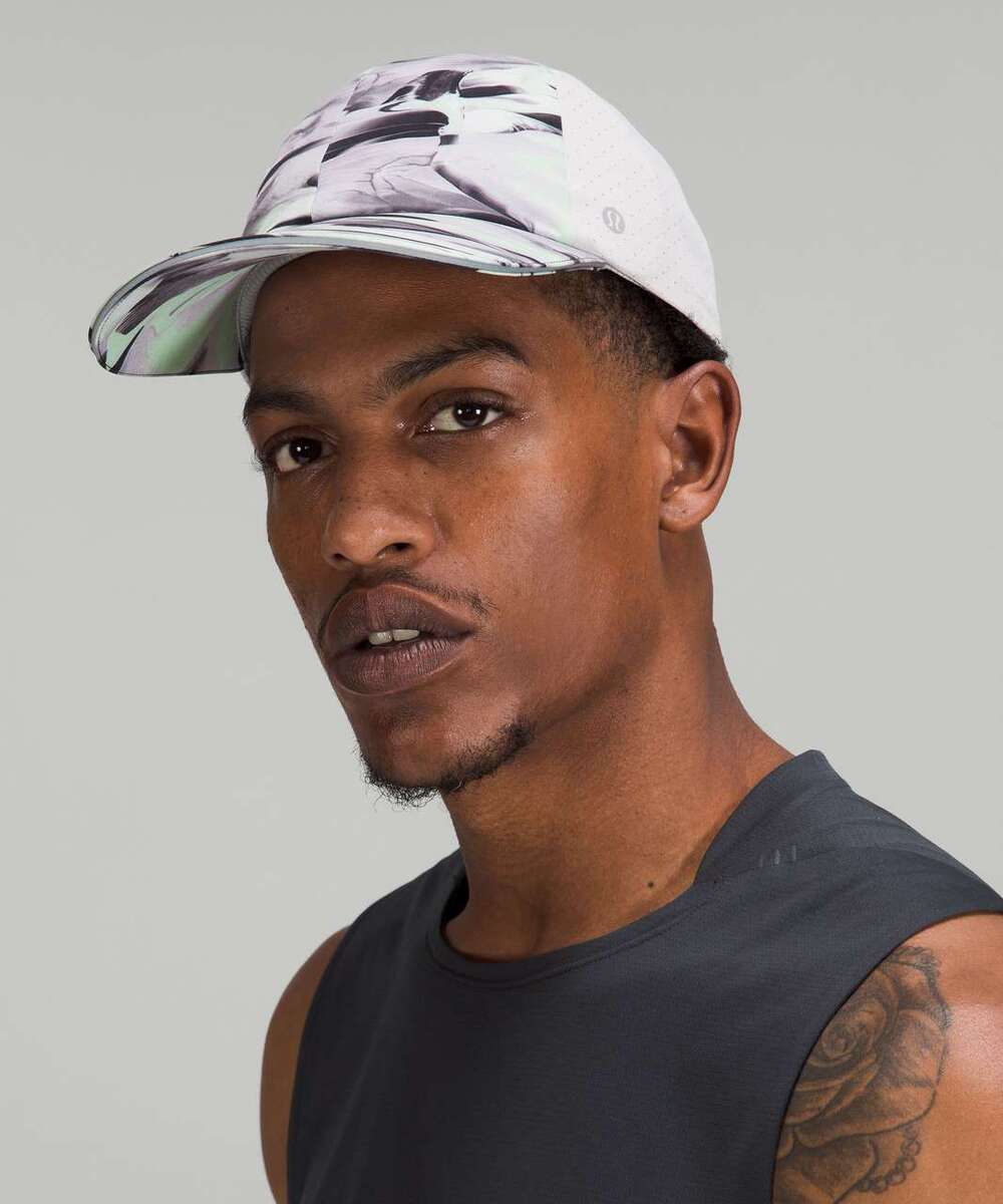 Lululemon Mens Fast and Free Running Hat Vent Paint Glide Multi